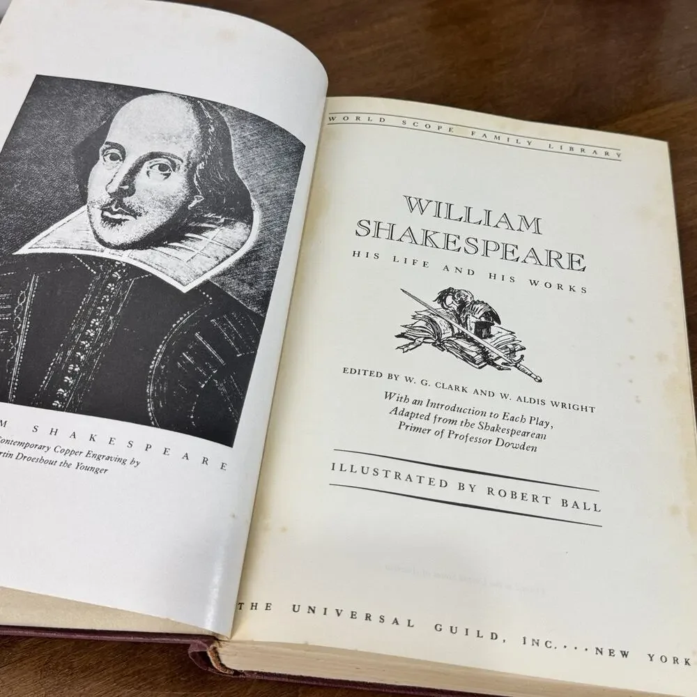 William Shakespeare His Life & Works World Scope Family Library De Luxe Edition